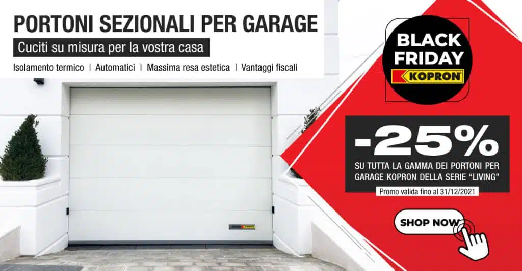 Black friday 2021 kopron portoni residenziali