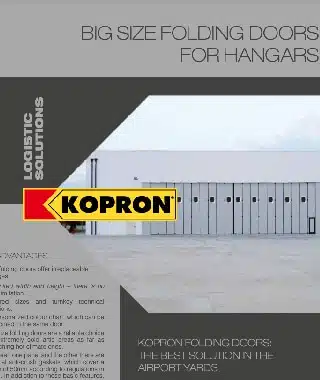 Kopron big size hangar Folding Doors