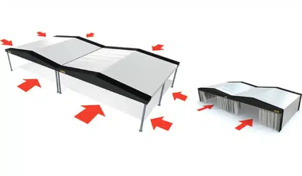 capannoni in PVC doppio