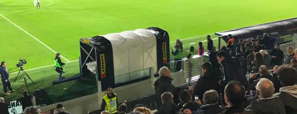 cesena tunnel mobile ingresso campo stadio