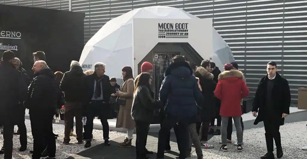 cupola geodetica kopron evento pitti uomo