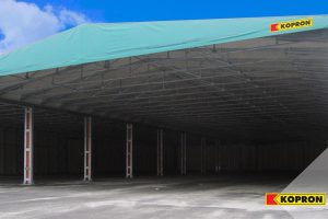 Capannoni mobili PVC aree stoccaggio
