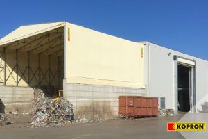 ECOSISTEM capannone frontale e porte rapide centro rifiuti catanzaro