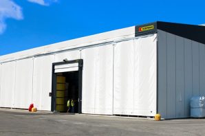 capannone kopron per stoccaggio materie plastiche