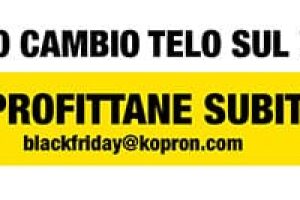Promo Black Friday Kopron cambio telo cta