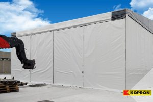 capannone mobile in pvc kopron