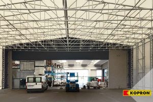 capannone mobile in telo pvc kopron indoor simex