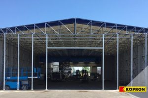 capannone mobile in telo pvc simex