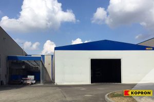 capannone mobile kopron per simex