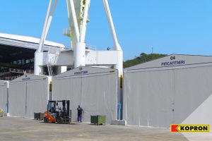 capannoni in pvc per fincantieri