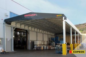 capannoni mobili in acciaio e telo pvc