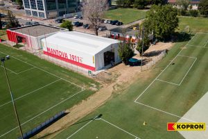 copertura sportiva nuovo Sinergy Mantova Center