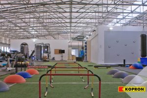 interno palestra in acciaio kopron spal