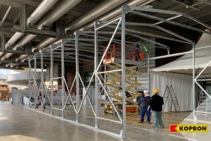 montaggio tendostruttura kopron ospedale fiera milano