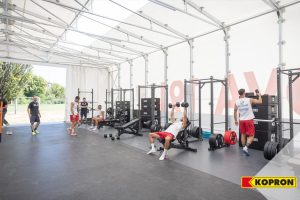 palestra temporanea nuovo centro sportivo kopron