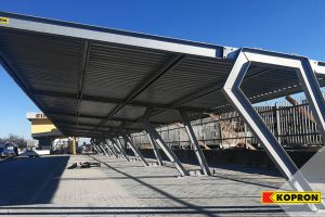 pensiline per auto fotovoltaiche