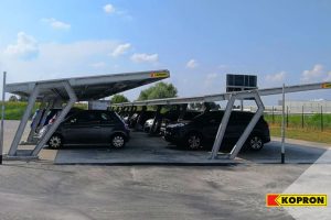 pensiline per auto parcheggio sipral 1