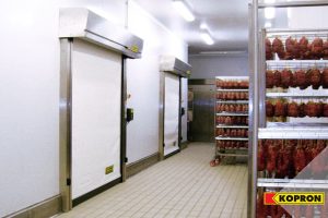 porta rapida per il freddo settore alimentare