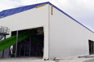 tendostruttura in telo per stoccaggio e lavorazione rifiuti 2