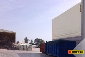 tendostrutture industriali Kopron per lavorazione di rifiuti