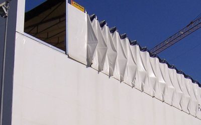 tettoia industriale retrattile kopron