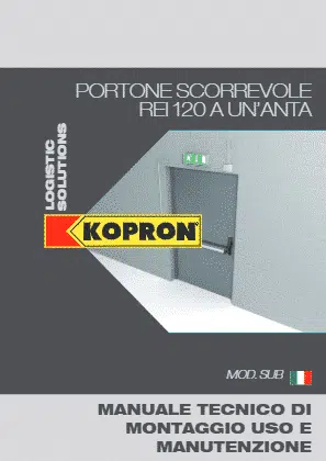 Portone scorrevole REI 120 1 anta
