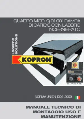 KRL-I quadro comandi rampa a labbro incernierato - Manuale tecnico di montaggio, uso e manutenzione