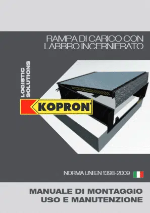 KRL-I rampa a labbro incernierato - Manuale tecnico di montaggio, uso e manutenzione